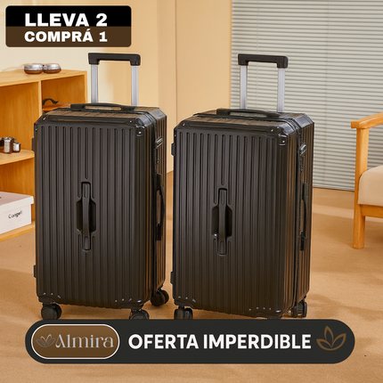 [Llevá 2 Pagá 1] Valija de Viaje de Alta Capacidad en Policarbonato con Forro Interno y Divisiones Inteligentes