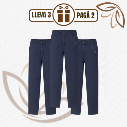 [Llevá 3 Pagá 2] Pantalón Ajustable Vitoria en Algodón y Elastano (¡Se adapta a tu cuerpo con estilo!)
