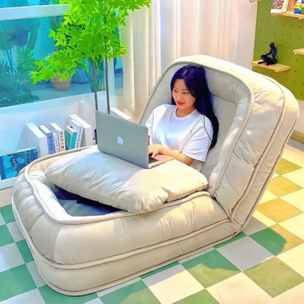 [Llevá 2 Pagá 1] Butaca Puffy Reclinable y Ultra Acolchonado + 2 Almohadas de Regalo