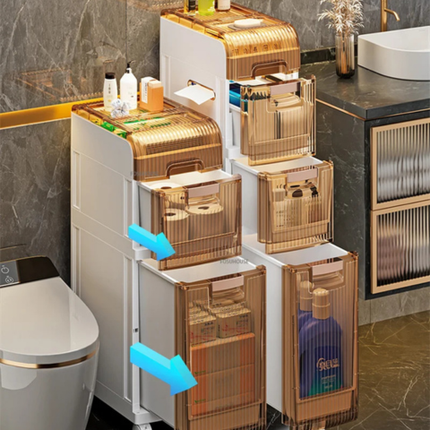 [Llevá 2 Pagá 1] Organizador de Baño de Alta Capacidad con 4 Niveles (¡Tu baño más organizado y moderno!)