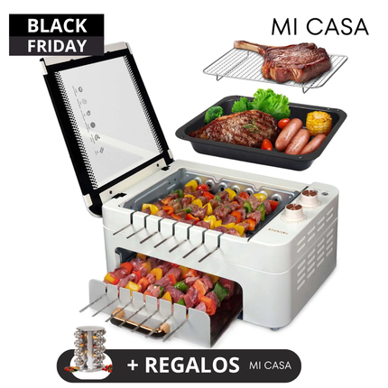 Grill 3 en 1 - Cocinar Nunca Fue Tan Fácil + Mini Pote de Condimentos