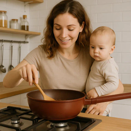 [Llevá 2 Pagá 1] Frigideira Multifuncional en Cerámica y a Prueba de Explosiones +REGALO: Kit de Utensilios