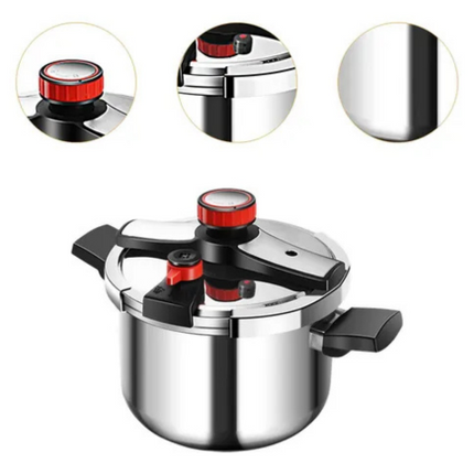 [Llevate 2 y pagá 1] Olla a Presión TurboChef de Acero Inoxidable | A Prueba de Explosiones + REGALO: Kit de Utensilios