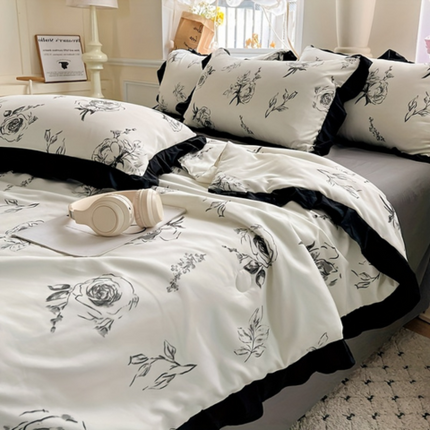 [Llevá 2 Pagá 1] Juego Completo de Ropa de Cama Estampada en 100% Algodón Premium +REGALOS: 2 Fundas para Almohada