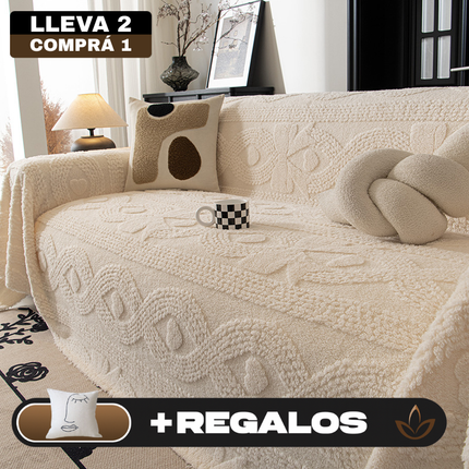 [Llevá 2 Pagá 1] Funda para Sofá Completa en Algodón +2 Regalos: Fundas para Almohadones