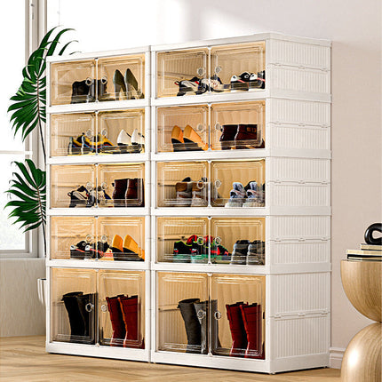 [Llevá 2 Pagá 1] Organizador de Zapatos Desmontable con Puertas Dobles (¡Armado Instantáneo!)