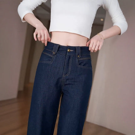 [Llevá 3 Pagá 2] Jean Femenino Lara en Denim Premium de Cintura Alta (¡Caída que realza tu belleza!)