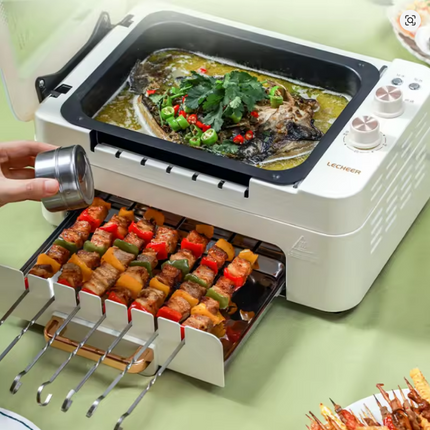 Grill 3 en 1 - Cocinar Nunca Fue Tan Fácil + Mini Pote de Condimentos