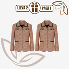 [Llevá 2 Pagá 1] Blazer Femenino Isabella en Tweed Premium (¡Elegancia Atemporal y Terminación Sofisticada!)