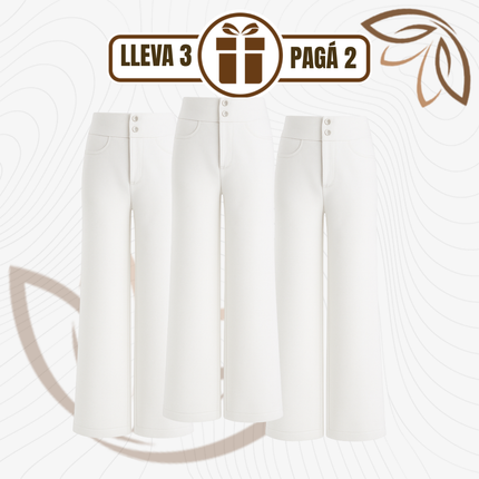 [Llevá 3 Pagá 2] Pantalón Social Femenino en Seda Hielo y Poliéster Nolita (Diseño Fino y Encantador)