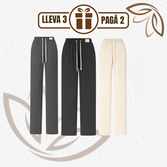 [Llevá 3 Pagá 2] Pantalón Femenino en Tejido Chenille y Terciopelo (¡Encanto Único y Refinado!)