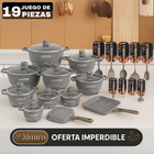 Conjunto de Ollas de Cerámica 19 Piezas Antiadherentes [ÚLTIMAS UNIDADES]
