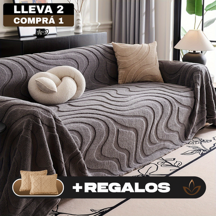[Llevá 2 Pagá 1] Funda para Sofá Samira Completa en Algodón +2 Regalos: Fundas para Almohadones