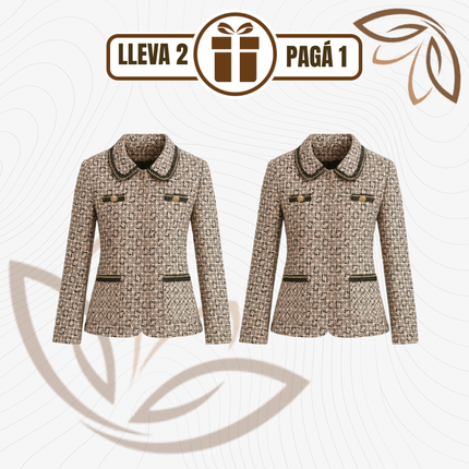 [Llevá 2 Pagá 1] Blazer Femenino Isabella en Tweed Premium (¡Elegancia Atemporal y Terminación Sofisticada!)
