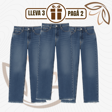 [Llevá 3 Pagá 2] Jean Femenino Angela Wide Leg con Caída Perfecta (¡Estilo atemporal y delicado!)